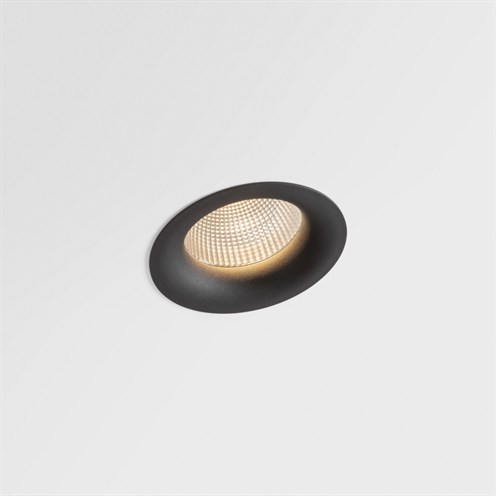 Modular+Smart Cake Recessed 160 1x LED 16.3/49.5W 1650/4172lm 500/1400mA 3000K CRI>90 39°, IP55, süvisvalgusti, must, liiteseadmeta